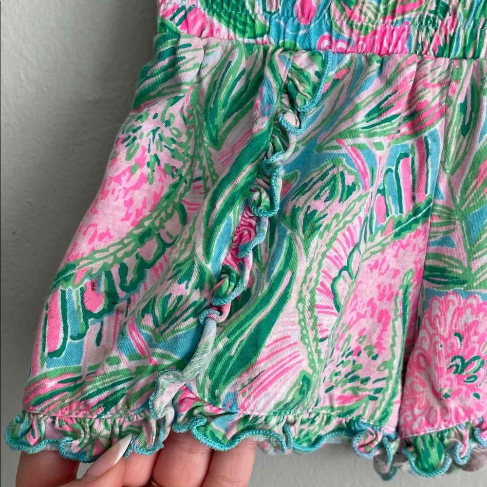 Lilly Pulitzer Girl’s Colorful Tropical Print Shorts Size Small Size 4-5 - Picture 2 of 5